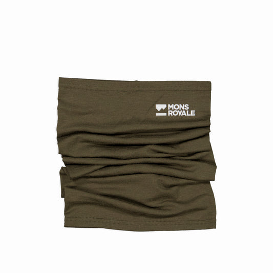 Mons Royale - Unisex Daily Dose Merino Neckwarmer - Dark Olive
