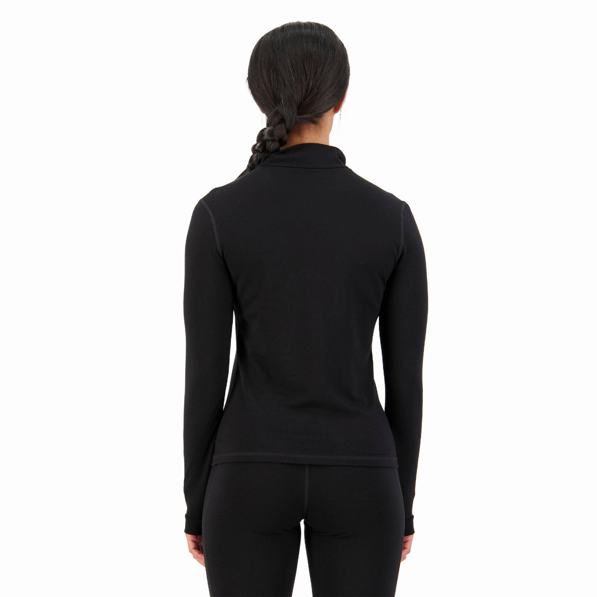 Mons Royale - Women's Cascade Merino Flex 200 1/4 Zip - Black