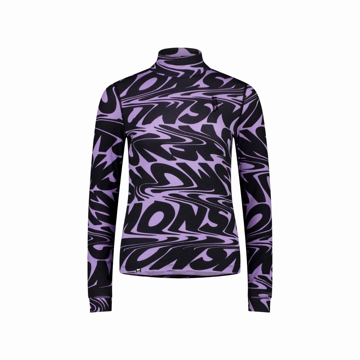 Mons Royale - Women's Cascade Merino Flex 200 Mock Neck LS - Signal Lost Lupin