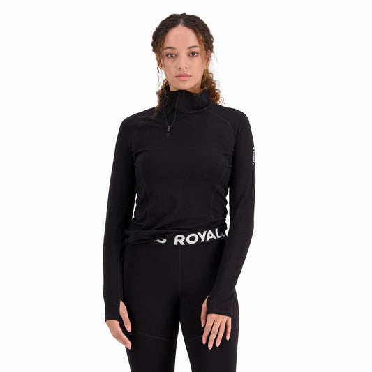 Mons Royale - Women's Olympus Half Zip - Black