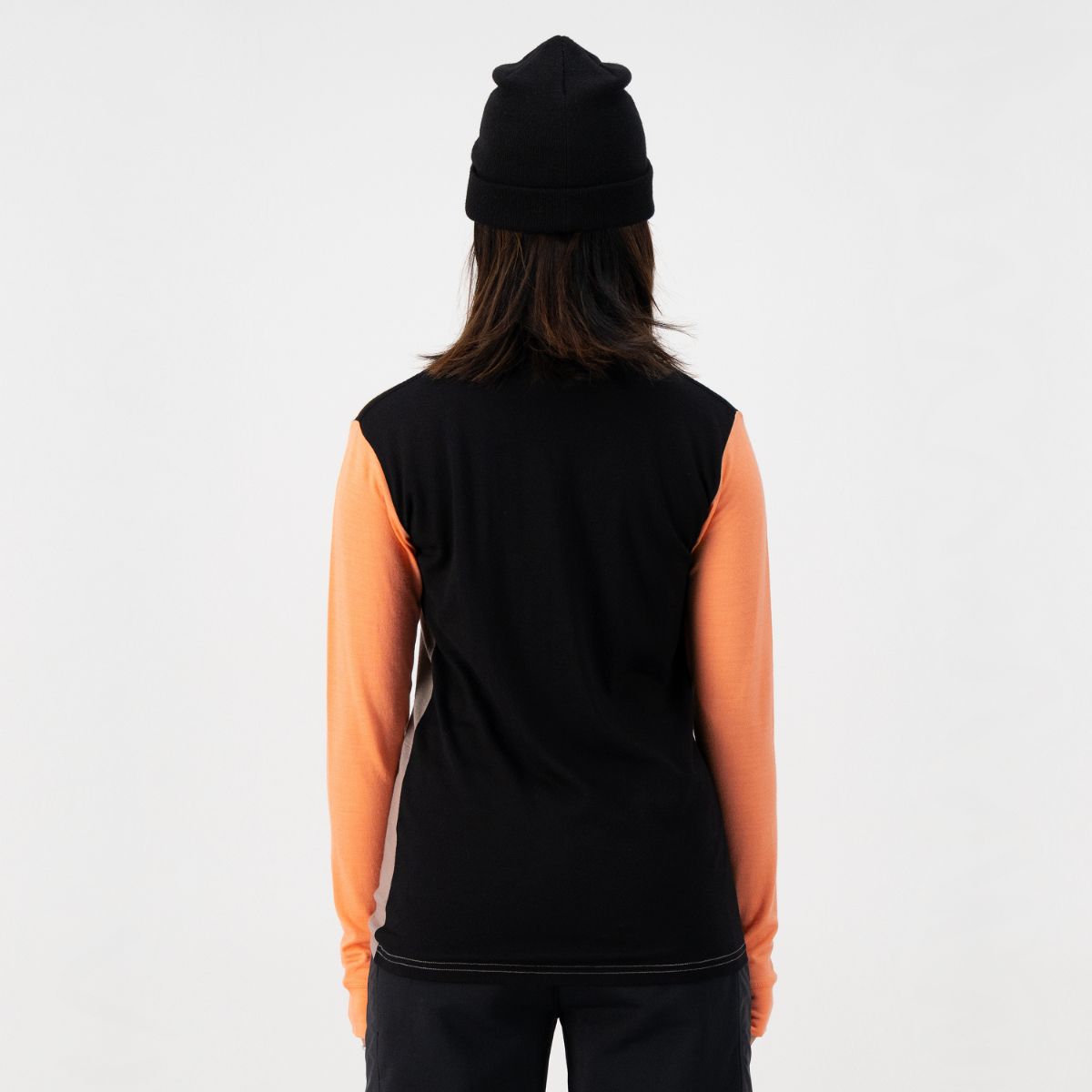 Mons Royale - Women's Yotei BF High Neck - Punch/Cinder/Black