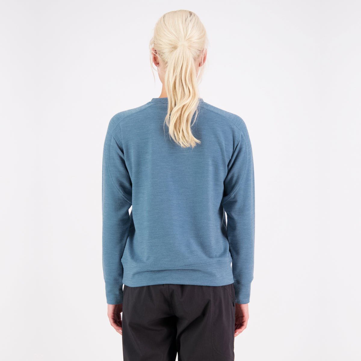 Mons Royale (Sample) - Women's Covert Lite Crew - Smokey Blue