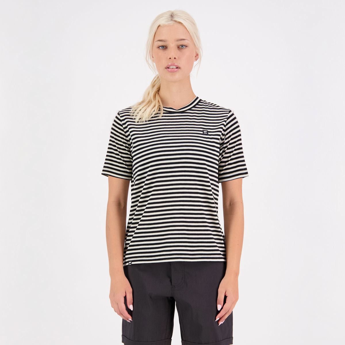 Mons Royale - Women's Icon Merino T-Shirt - MR Stripe