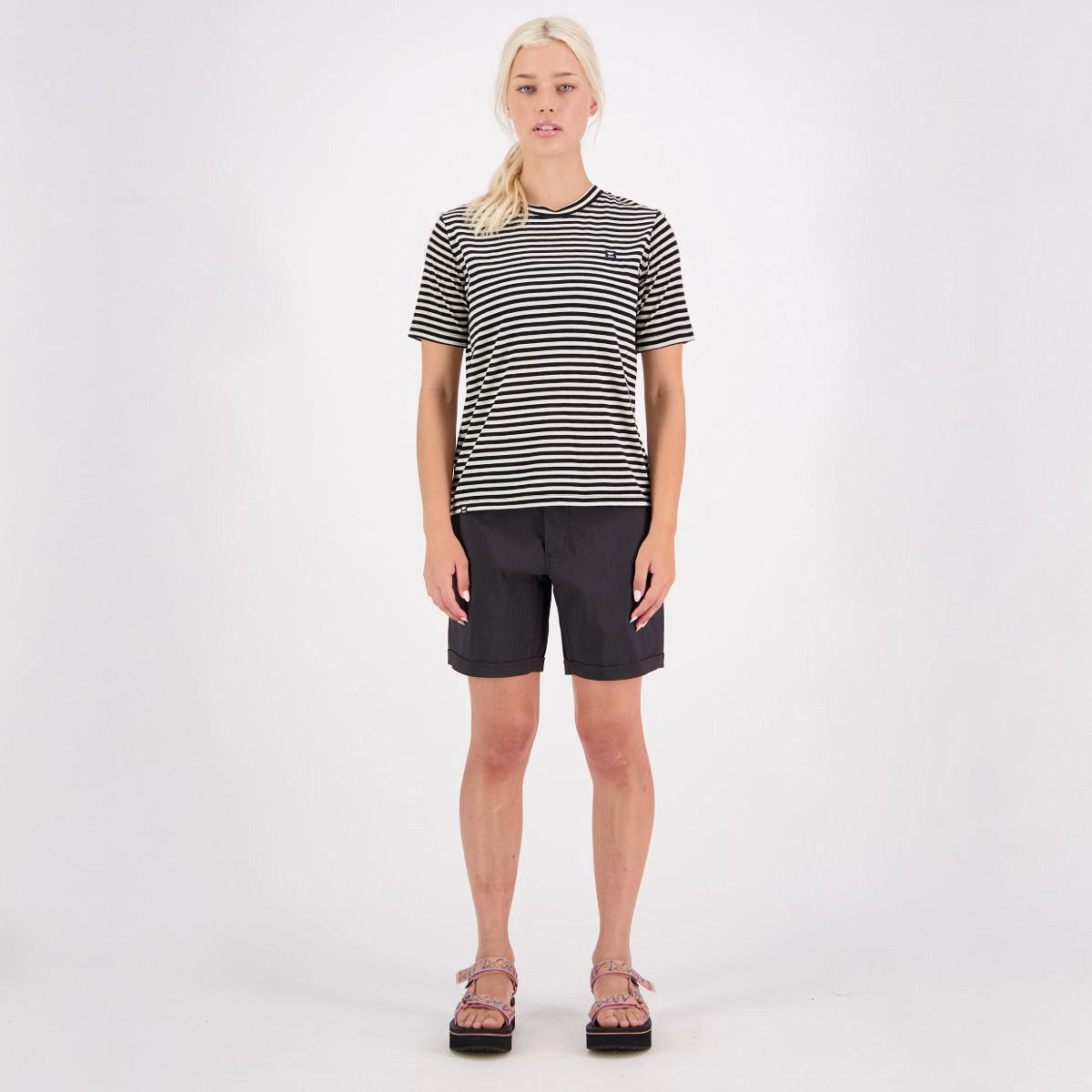 Mons Royale - Women's Icon Merino T-Shirt - MR Stripe