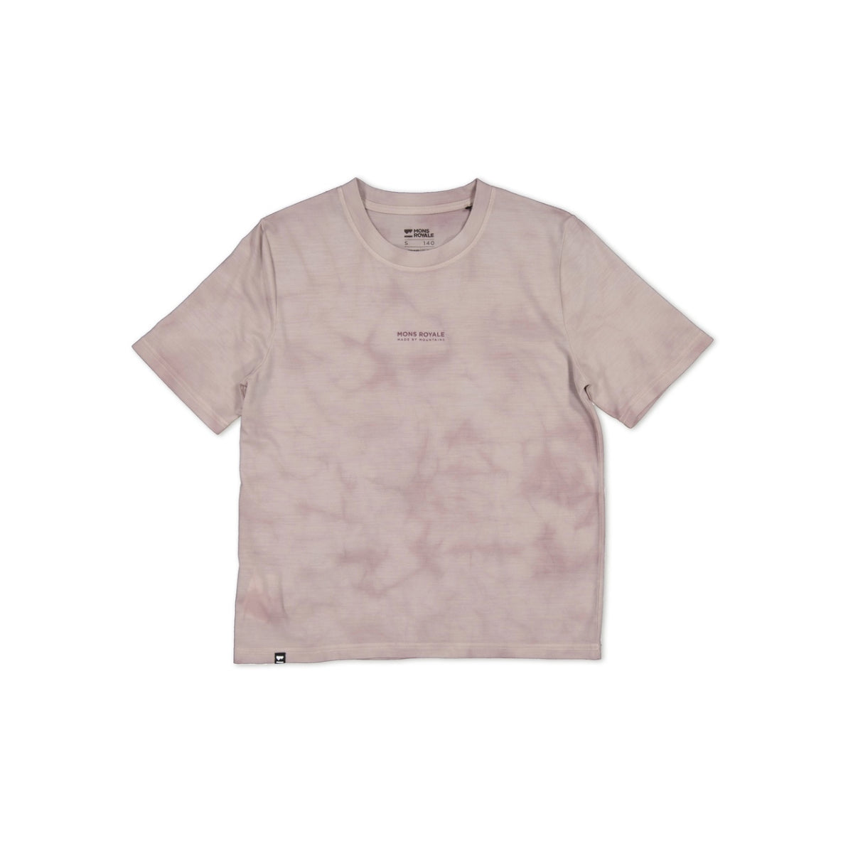 Mons Royale - Women's Icon Relaxed Tee Garment Dyed - Cloud Tie Dye