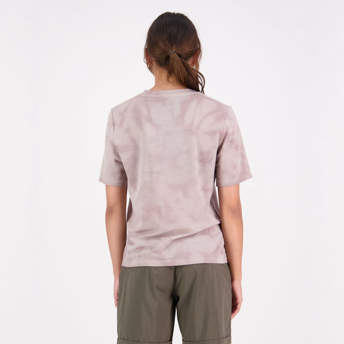Mons Royale - Women's Icon Relaxed Tee Garment Dyed - Cloud Tie Dye