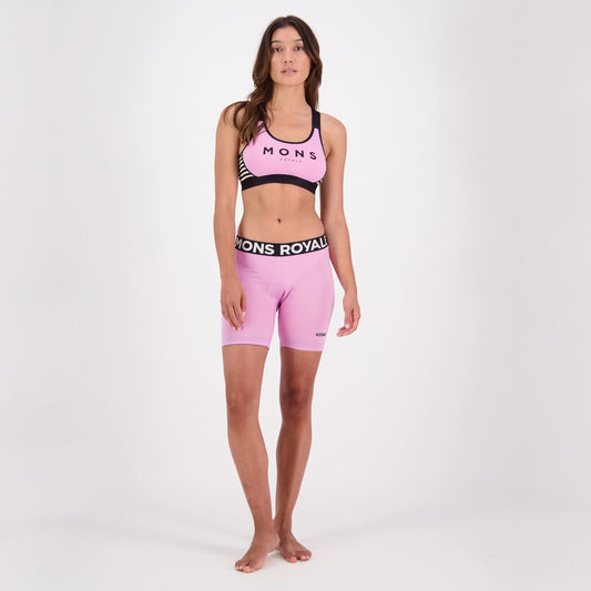 Mons Royale (Sample) - Women's Low Pro Merino Air-Con Bike Short Liner - Pop Pink