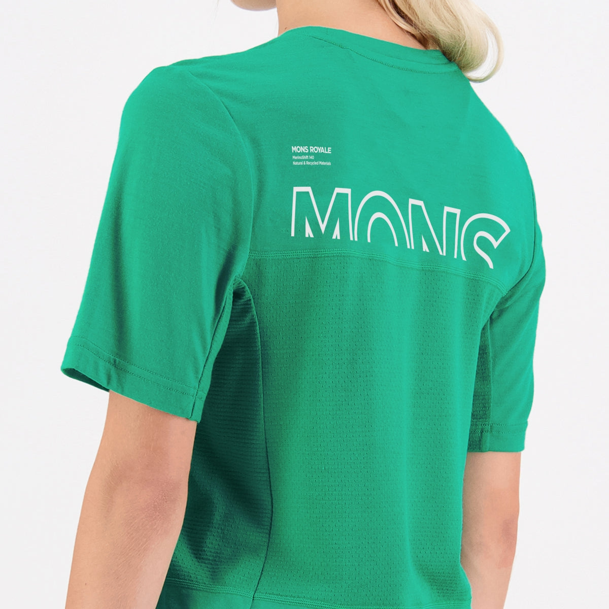Mons Royale (Sample) - Women's Tarn Merino Shift Tee - Pop Green