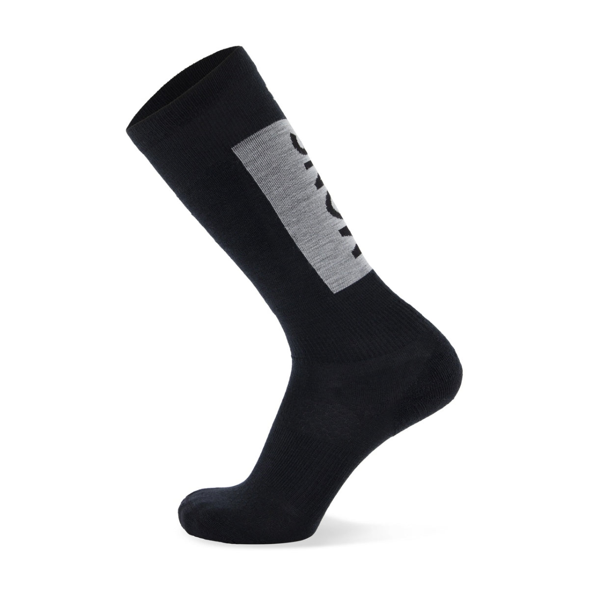Mons Royale - Unisex Atlas Merino Snow Sock Digital - Black