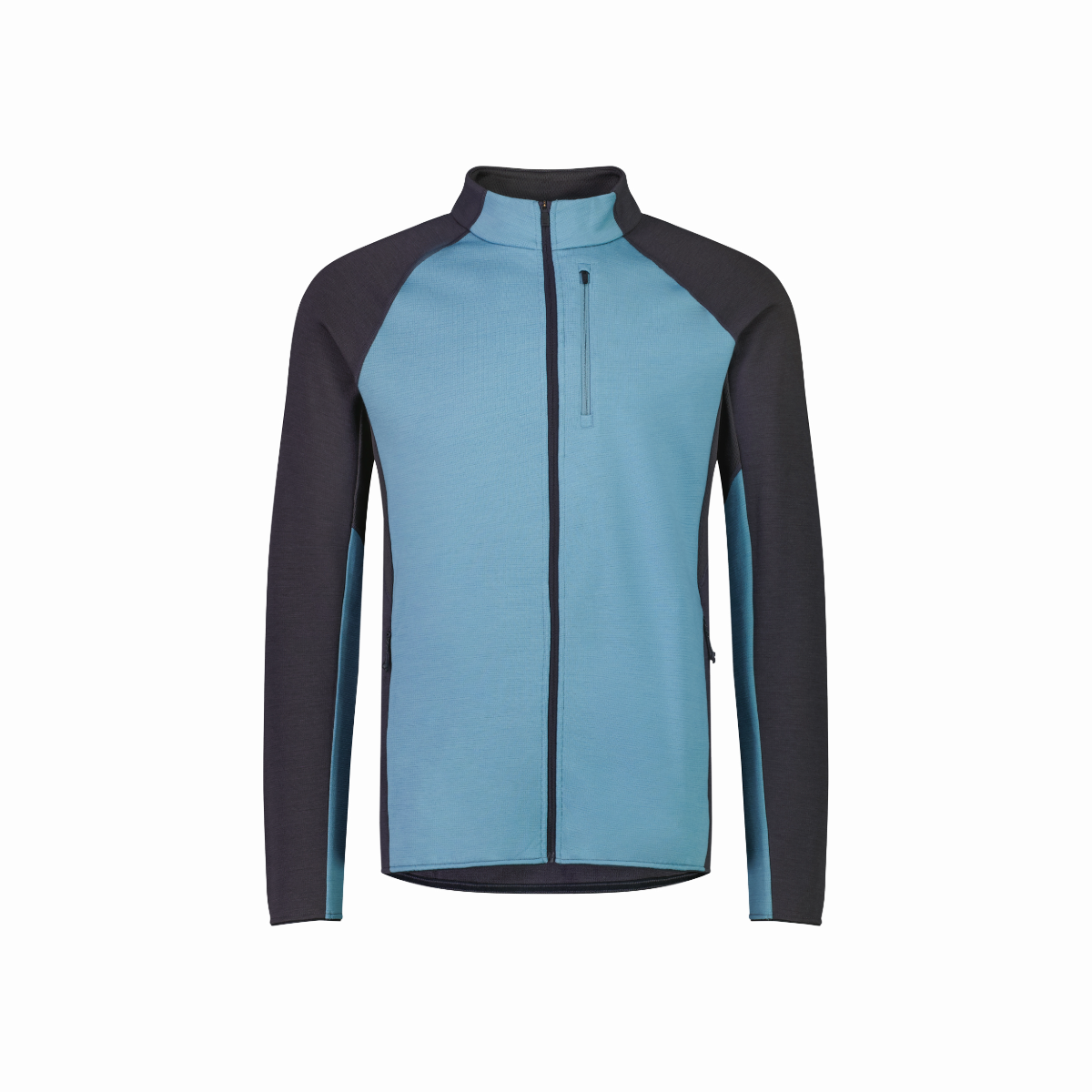 Mons Royale (Sample) - Men's Approach Merino Gridlock Jacket - Ash Blue/Shale