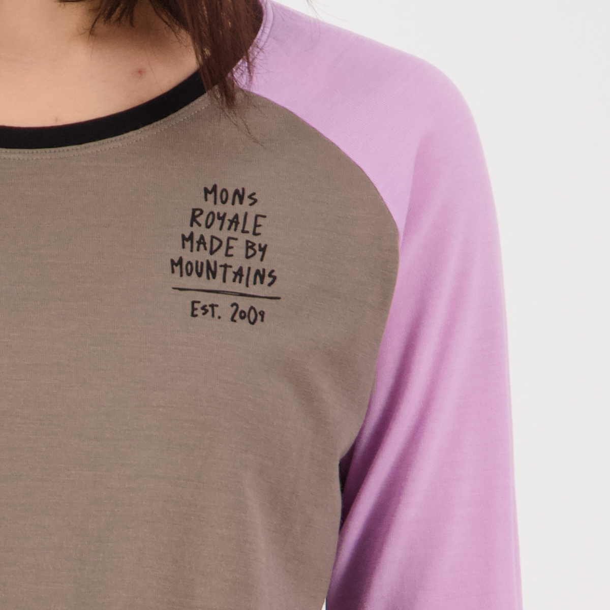 Mons Royale (Sample) - Women's Icon Merino Air-Con Raglan - Orchid Dawn