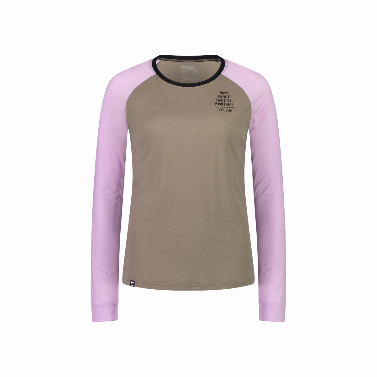 Mons Royale (Sample) - Women's Icon Merino Air-Con Raglan - Orchid Dawn