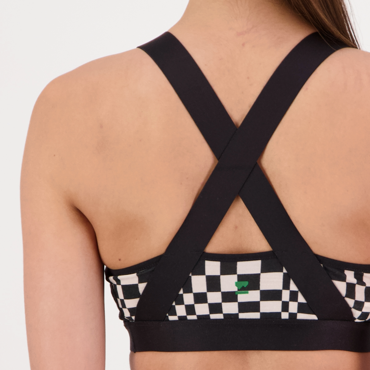Mons Royale (Sample) - Women's Stella X-Back Bra - Checkers