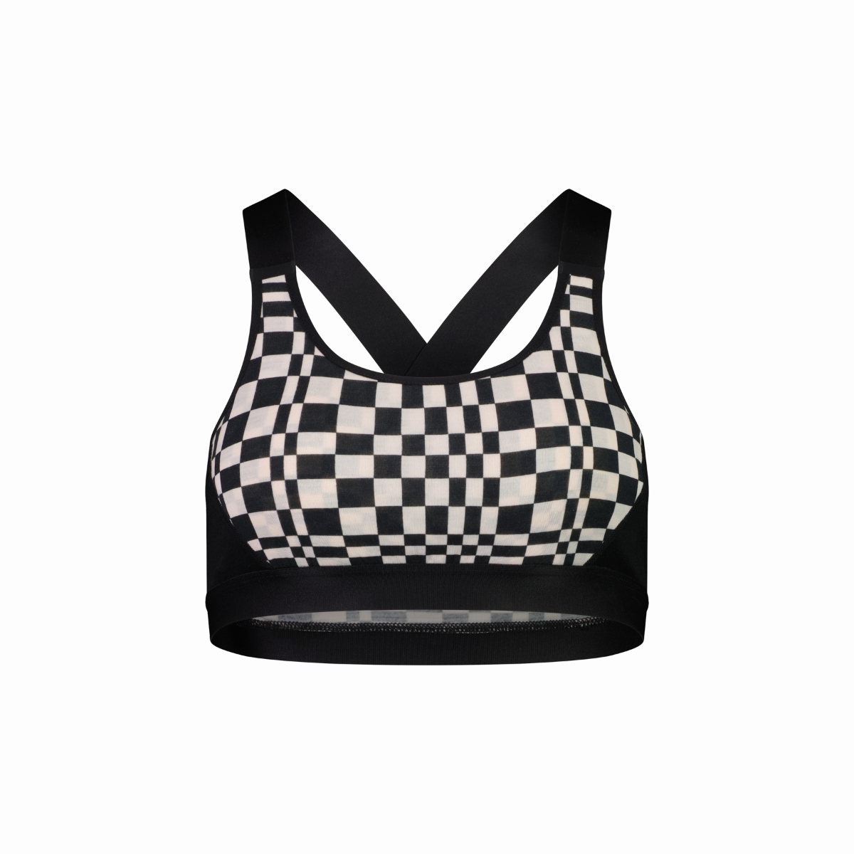 Mons Royale (Sample) - Women's Stella X-Back Bra - Checkers