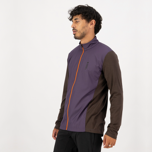 Mons Royale (Sample) - Men's Redwood Wind Jersey - Indigo/Cedar