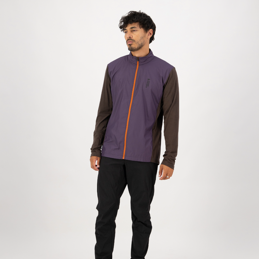 Mons Royale (Sample) - Men's Redwood Wind Jersey - Indigo/Cedar