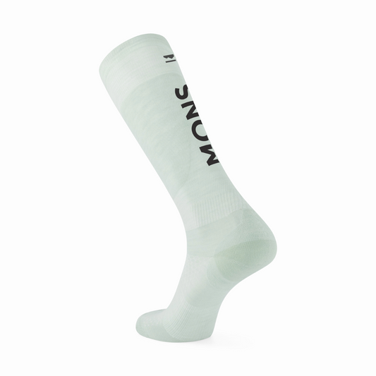 Mons Royale (Sample) - Unisex Atlas Snow Sock - Glacier