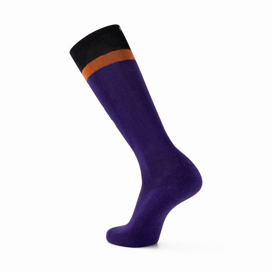 Mons Royale (Sample) - Unisex Ultra Cushion Snow Sock - Violet