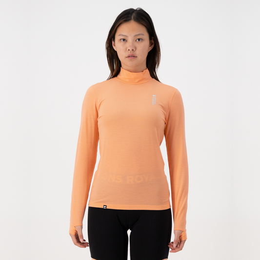 Mons Royale (Sample) - Women's Cascade Merino Flex 200 Mock Neck LS - Punch