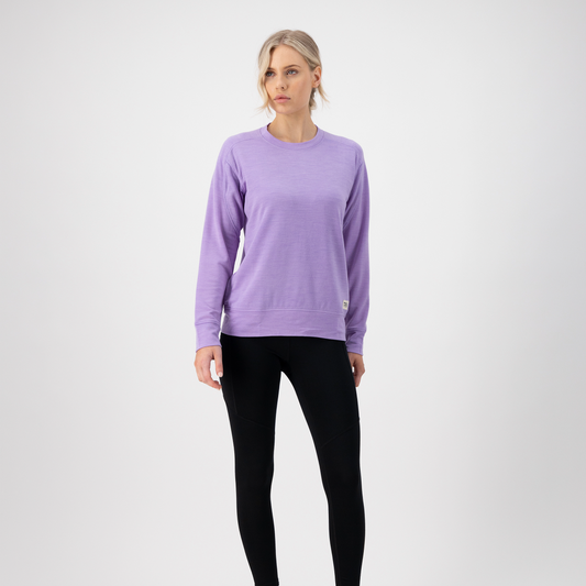 Mons Royale (Sample) - Women's Covert Lite Crew - Lupin