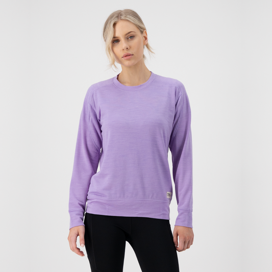 Mons Royale (Sample) - Women's Covert Lite Crew - Lupin