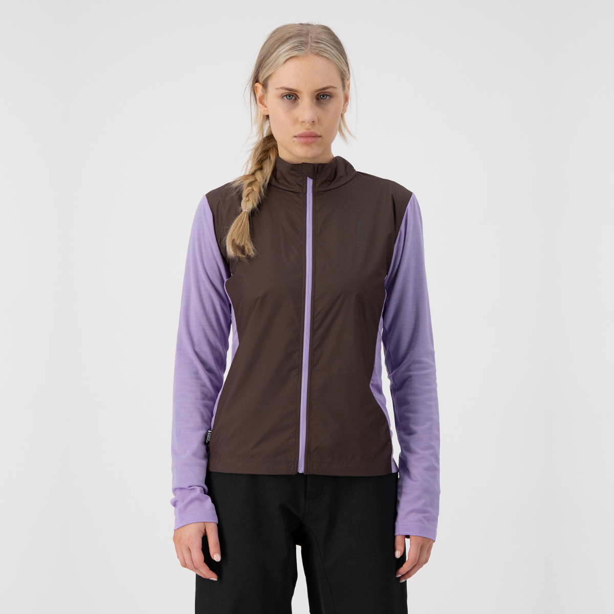 Mons Royale (Sample) - Women's Redwood Wind Jersey - Cedar/Lupin