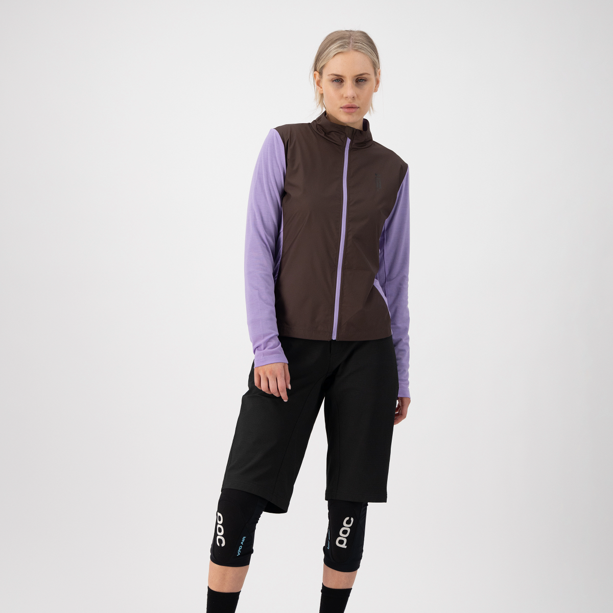 Mons Royale (Sample) - Women's Redwood Wind Jersey - Cedar/Lupin