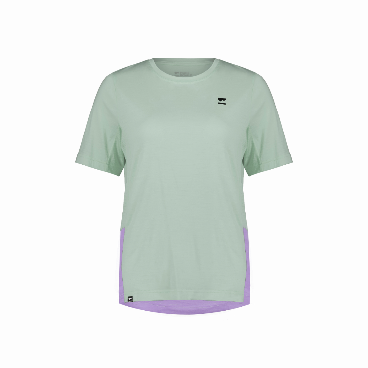 Mons Royale (Sample) - Women's Tarn Merino Shift Tee - Glacier/Lupin