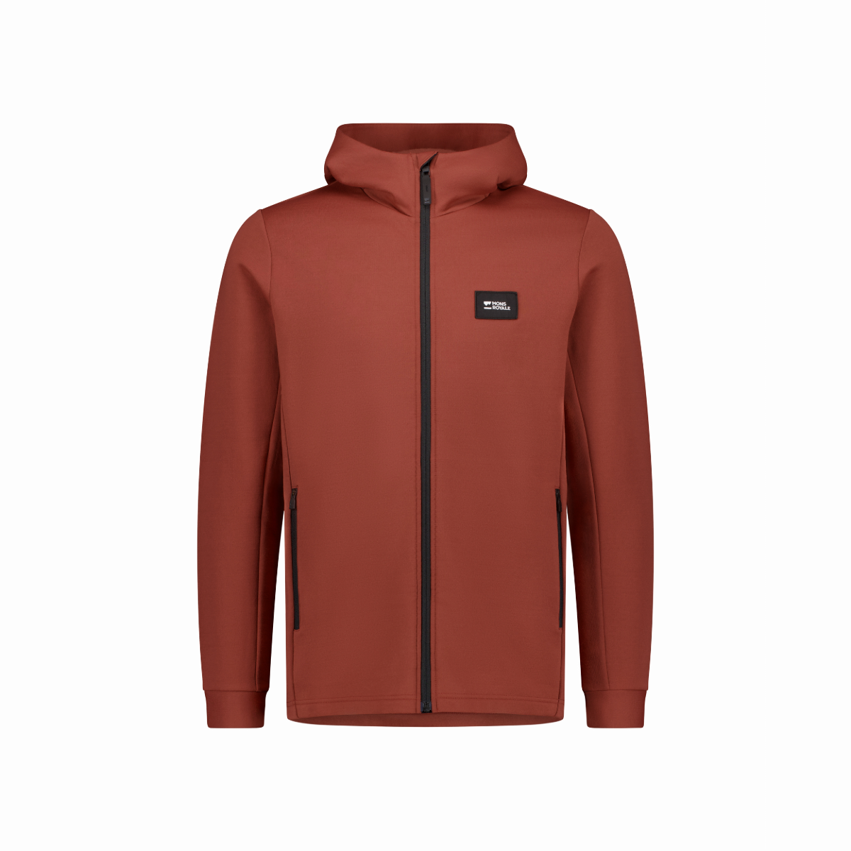 Mons Royale (Sample) - Men's Arcadia Merino Fleece Hoody - Sienna