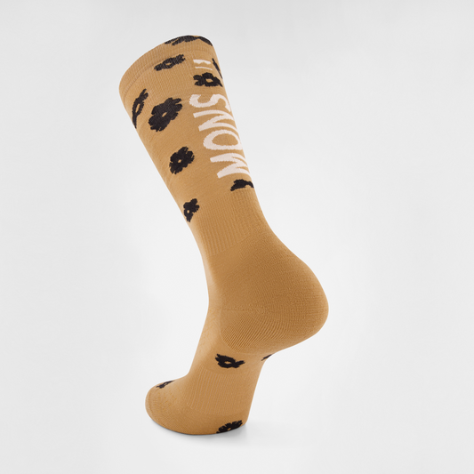 Mons Royale - Unisex Atlas Merino Snow Sock - Aoraki Lily Toffee