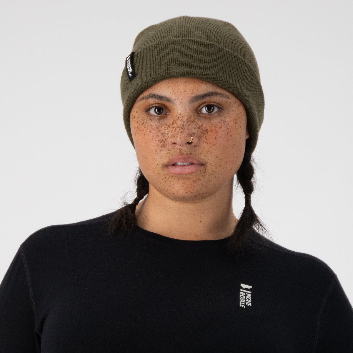 Mons Royale - Unisex McCloud Merino Beanie - Dark Olive