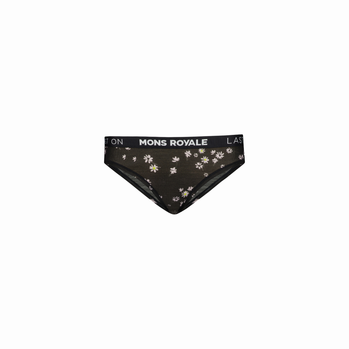 Mons Royale - Women's Folo Merino Briefs - Black Daisy