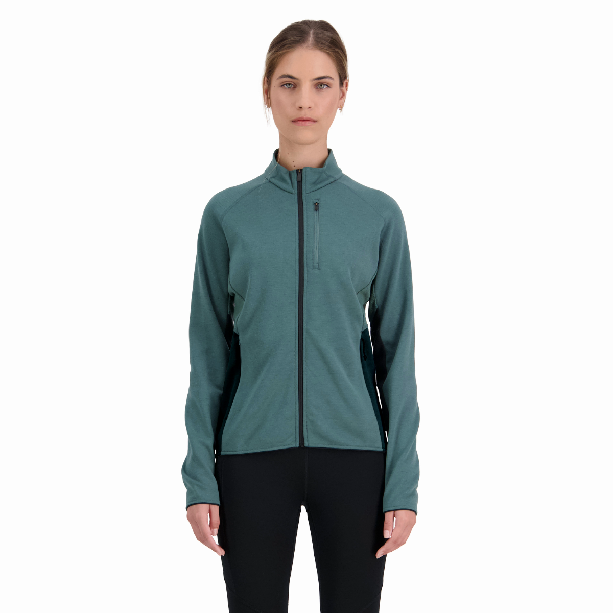 Mons Royale (Sample) - Women's Approach Merino Shift Fleece Jacket - Burnt Sage