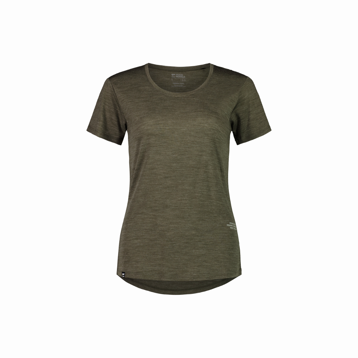 Mons Royale (Sample) - Women's Zephyr Merino Cool Tee - Olive