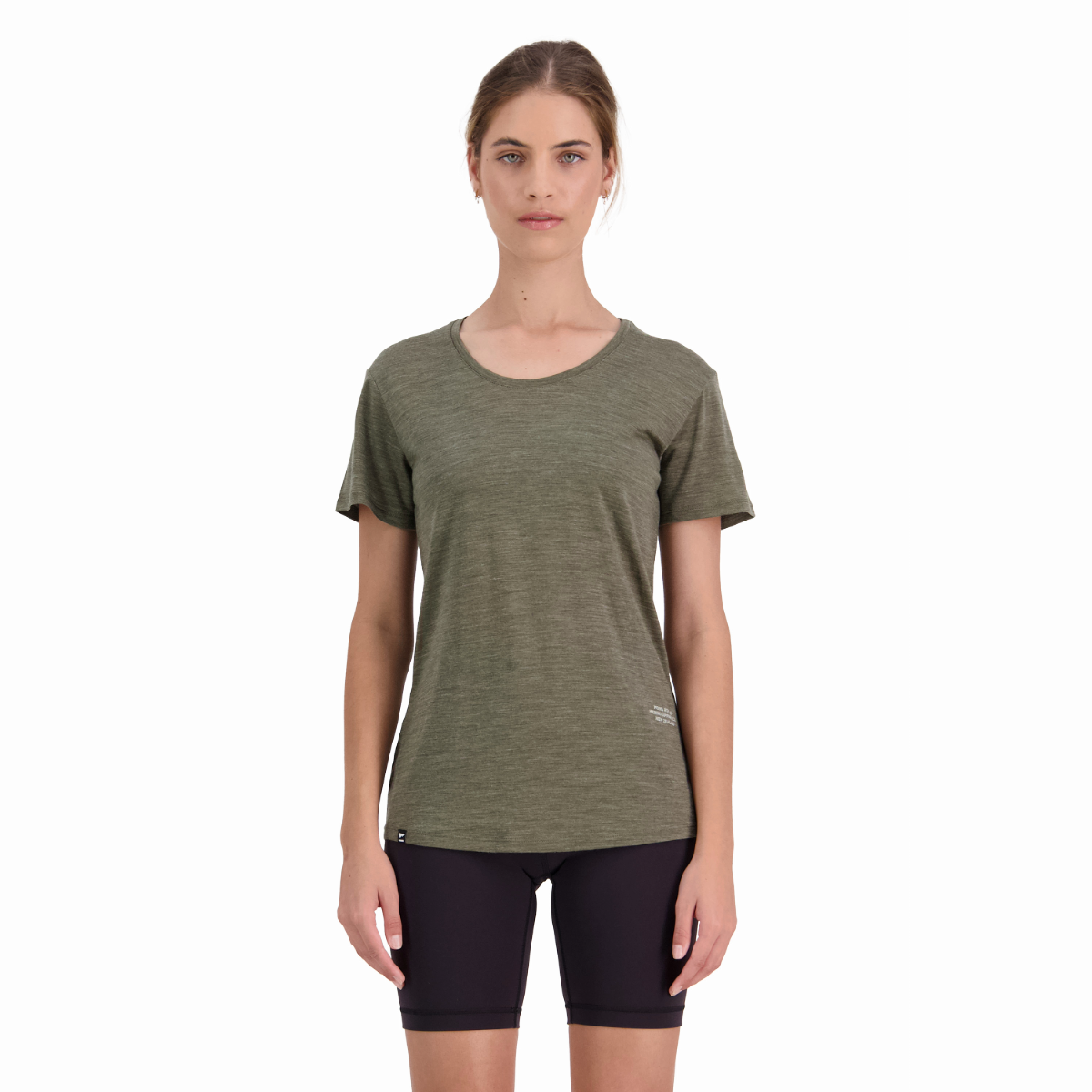 Mons Royale (Sample) - Women's Zephyr Merino Cool Tee - Olive