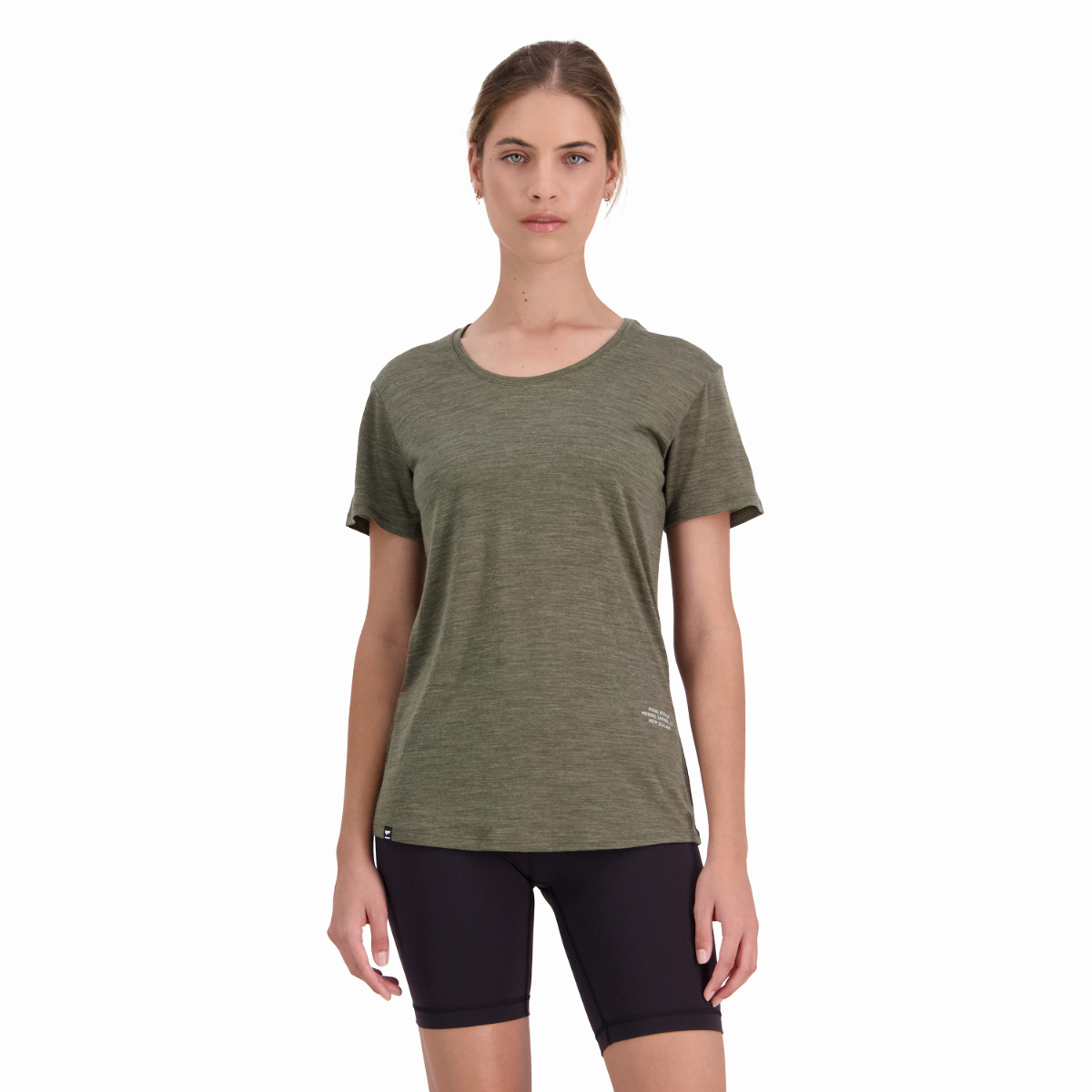 Mons Royale (Sample) - Women's Zephyr Merino Cool Tee - Olive