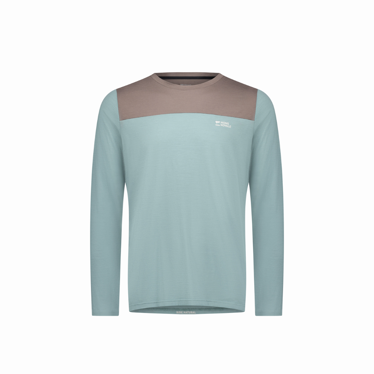 Mons Royale - Men's Diversion Merino Bike Jersey Long Sleeve - Desert Sage/Iron
