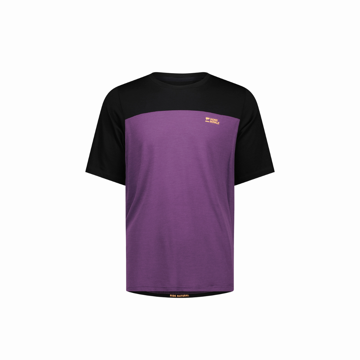 Mons Royale - Men's Diversion Merino Bike Jersey Short Sleeve - Boysenberry/Black