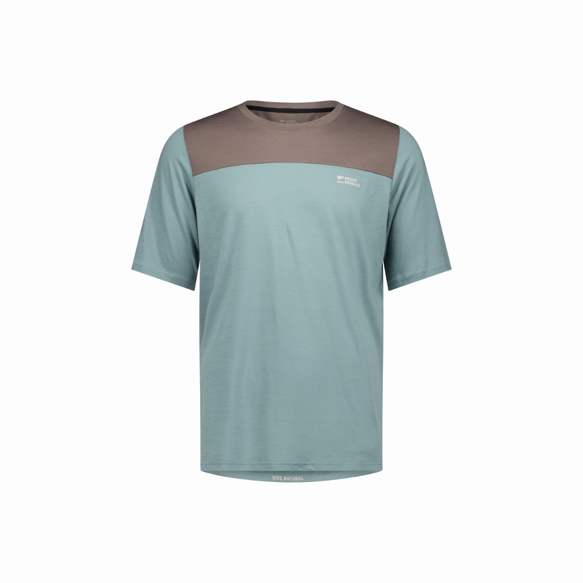 Mons Royale - Men's Diversion Merino Bike Jersey Short Sleeve - Desert Sage/Iron