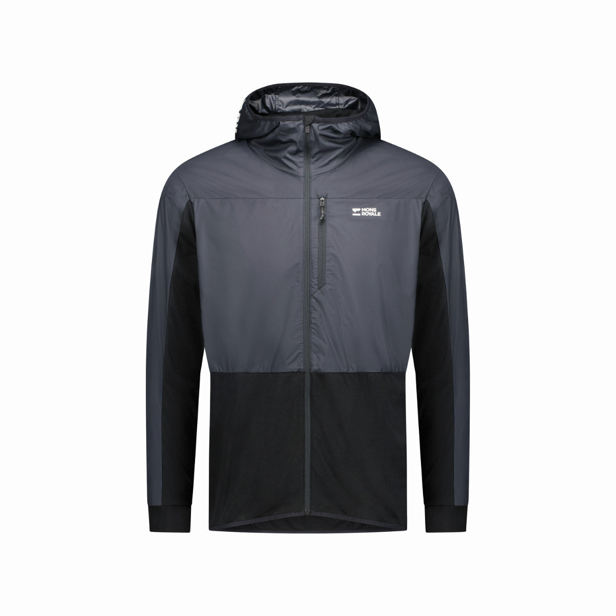 Mons Royale - Men's Diversion Merino Wind Jacket - Black