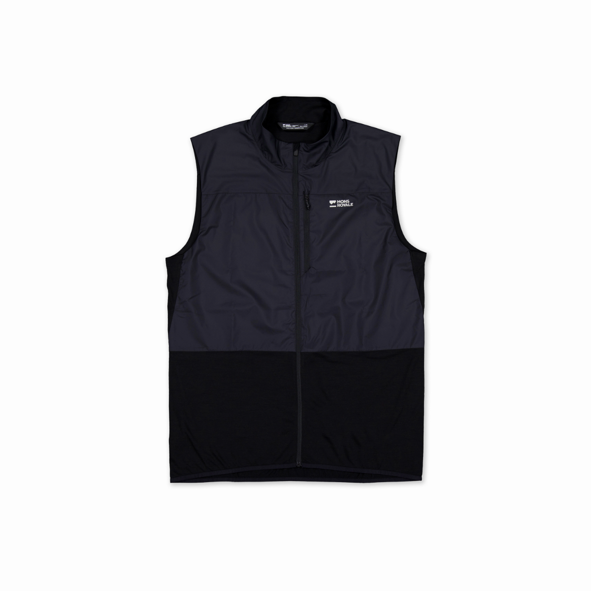 Mons Royale - Men's Diversion Merino Wind Vest - Black