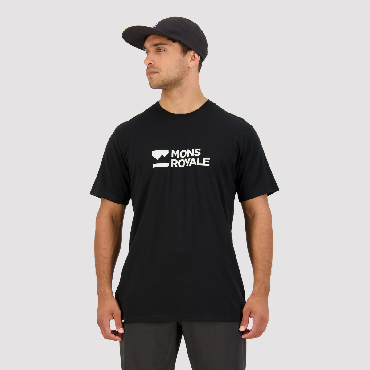 Mons Royale - Men's Icon Merino Classic T-Shirt - Black