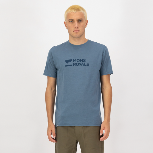 Mons Royale - Men's Icon Merino Classic T-Shirt - Goblin Blue