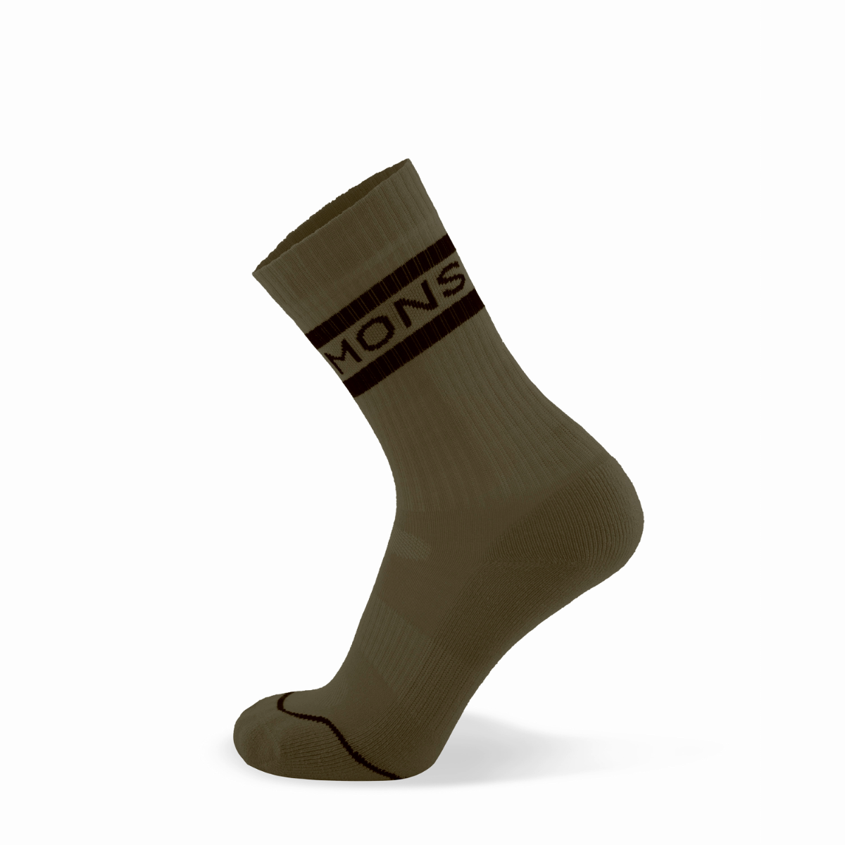 Mons Royale - Unisex Signature Merino Crew Sock - Dark Olive