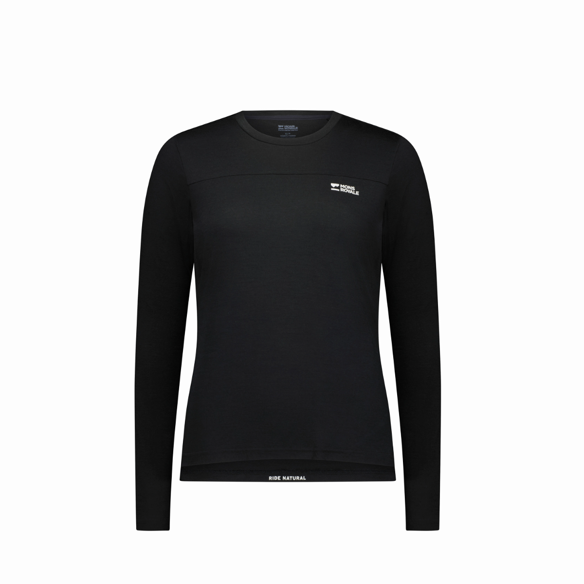 Mons Royale (Sample) - Women's Diversion Merino Long Sleeve Jersey - Black - Futureproof.life