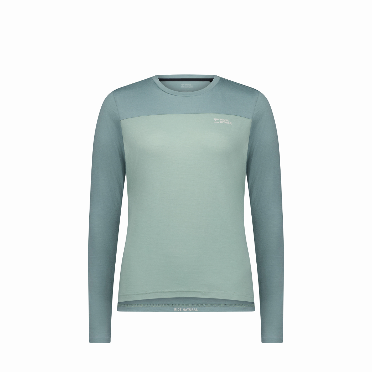 Mons Royale - Women's Diversion Merino Bike Jersey Long Sleeve - Dew/Desert Sage