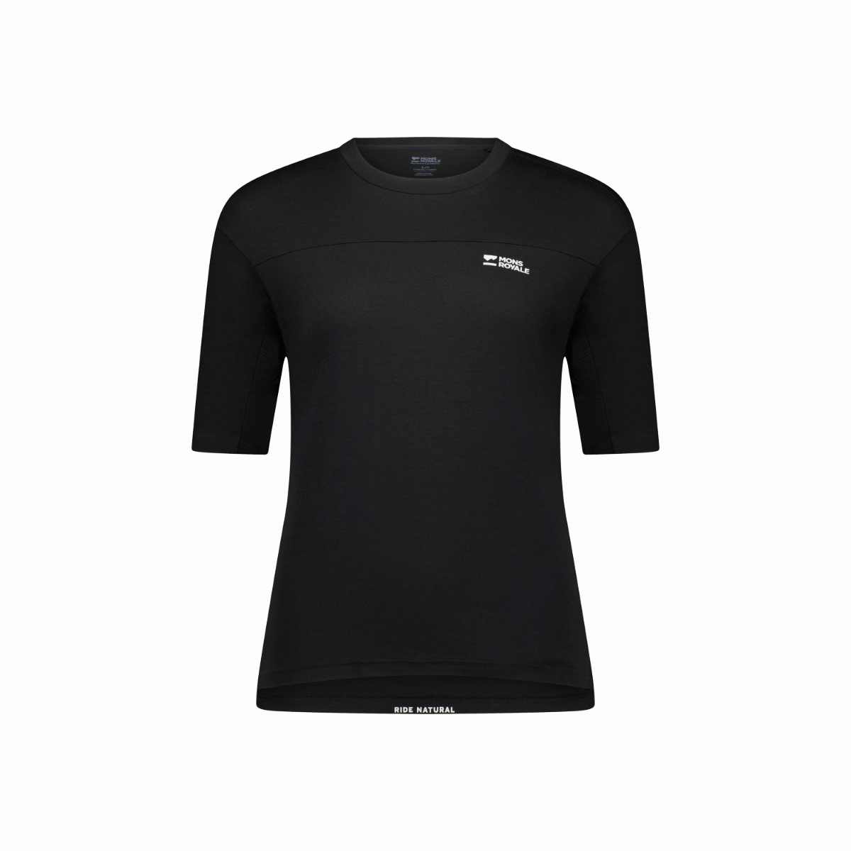 Mons Royale (Sample) - Women's Diversion Merino Short Sleeve Jersey - Black - Futureproof.life