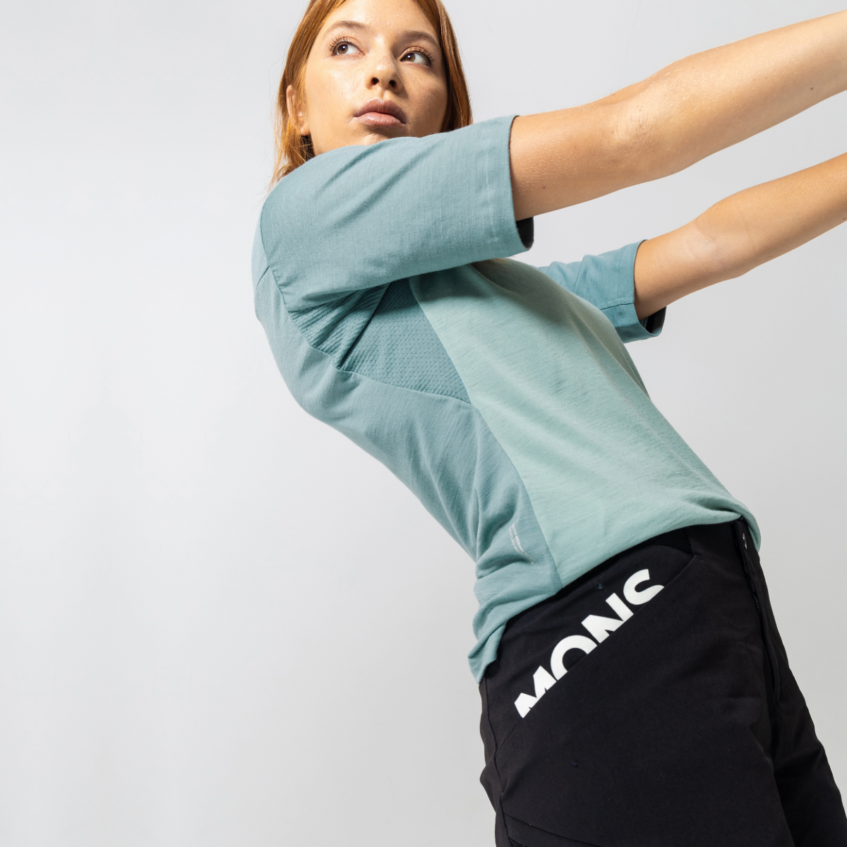 Mons Royale - Women's Diversion Merino Bike Jersey Short Sleeve - Dew/Desert Sage