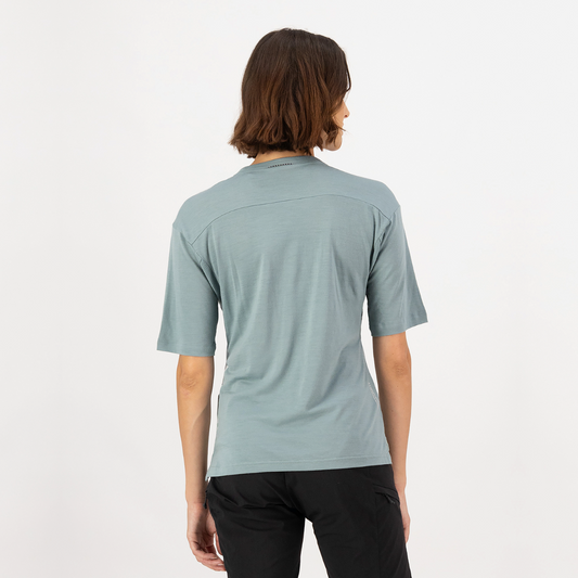 Mons Royale - Women's Diversion Merino Bike Jersey Short Sleeve - Dew/Desert Sage