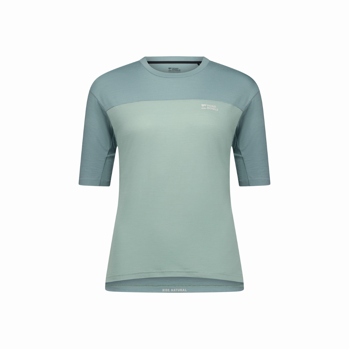 Mons Royale - Women's Diversion Merino Bike Jersey Short Sleeve - Dew/Desert Sage